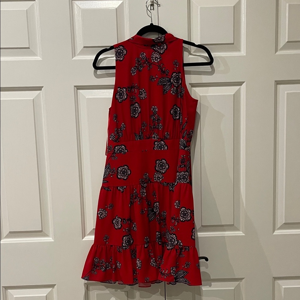 Eliza J Red Floral Mini Dress